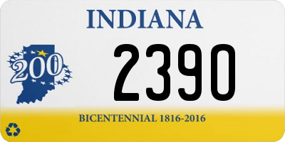IN license plate 239O