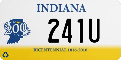 IN license plate 241U