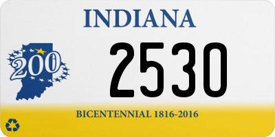 IN license plate 253O