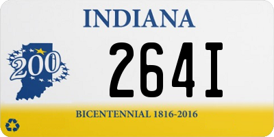 IN license plate 264I