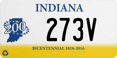 IN license plate 273V