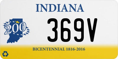 IN license plate 369V