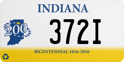 IN license plate 372I