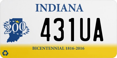 IN license plate 431UA