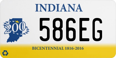 IN license plate 586EG