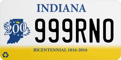 IN license plate 999RNO