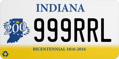 IN license plate 999RRL