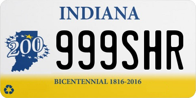 IN license plate 999SHR