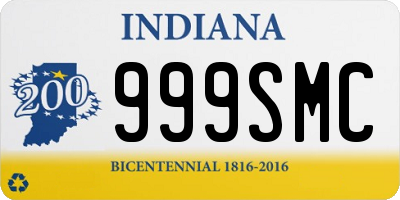 IN license plate 999SMC