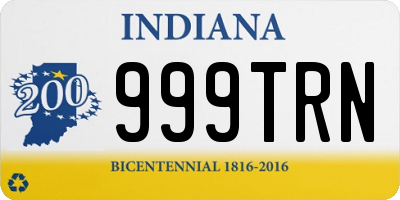 IN license plate 999TRN