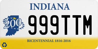 IN license plate 999TTM