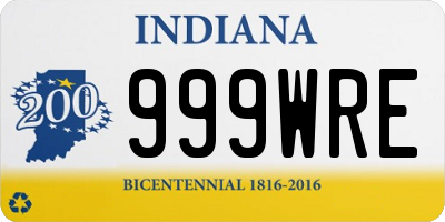 IN license plate 999WRE