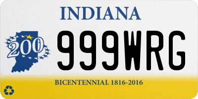 IN license plate 999WRG