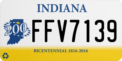 IN license plate FFV7139
