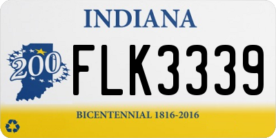 IN license plate FLK3339