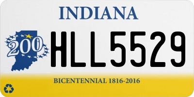 IN license plate HLL5529