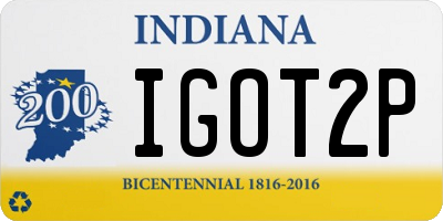 IN license plate IGOT2P