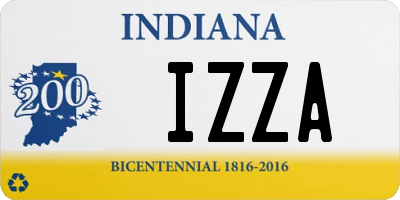 IN license plate IZZA