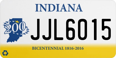 IN license plate JJL6015