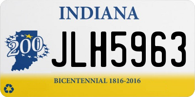 IN license plate JLH5963