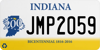 IN license plate JMP2059