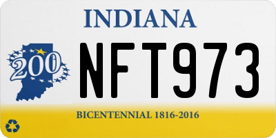 IN license plate NFT973