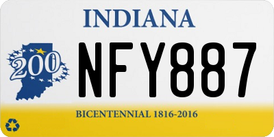 IN license plate NFY887