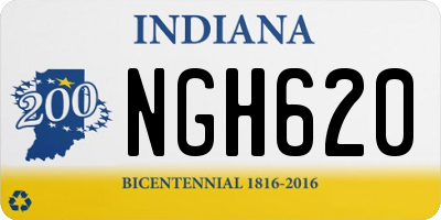 IN license plate NGH620