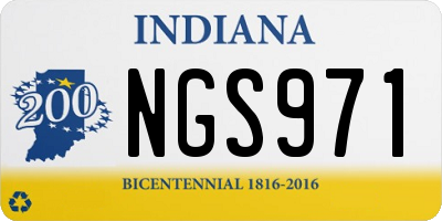 IN license plate NGS971