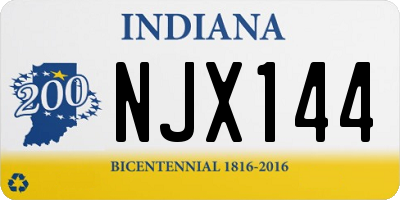 IN license plate NJX144