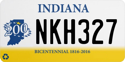 IN license plate NKH327