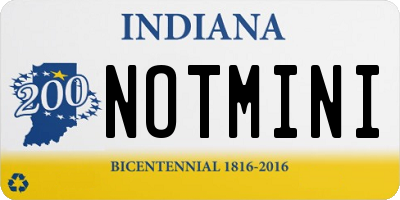 IN license plate NOTMINI