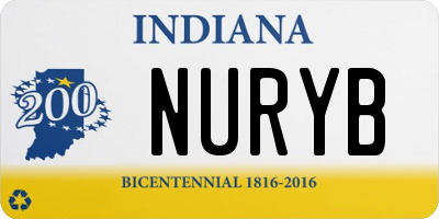 IN license plate NURYB
