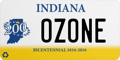 IN license plate OZONE
