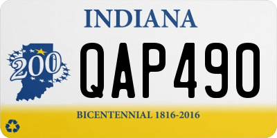 IN license plate QAP490