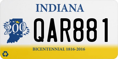 IN license plate QAR881
