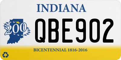 IN license plate QBE902