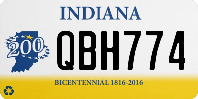 IN license plate QBH774