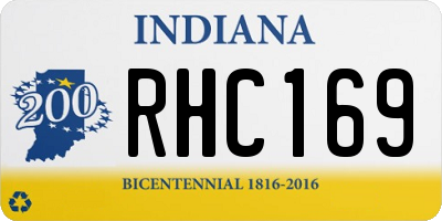 IN license plate RHC169