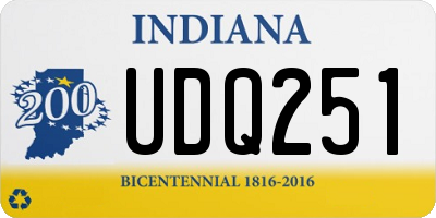 IN license plate UDQ251