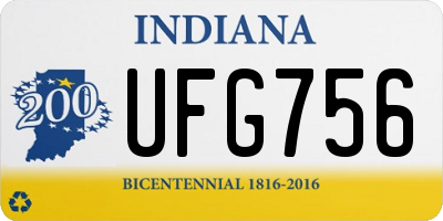 IN license plate UFG756