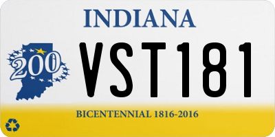 IN license plate VST181