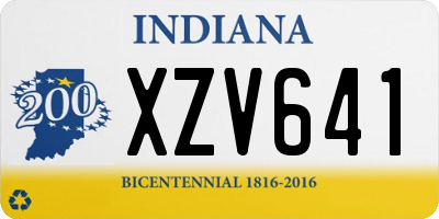 IN license plate XZV641