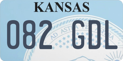 KS license plate 082GDL