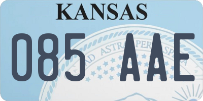 KS license plate 085AAE