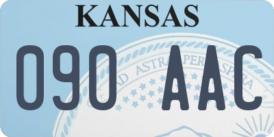 KS license plate 090AAC