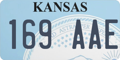 KS license plate 169AAE