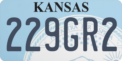 KS license plate 229GR2