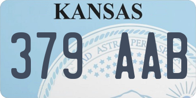 KS license plate 379AAB