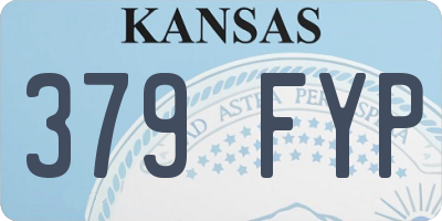 KS license plate 379FYP